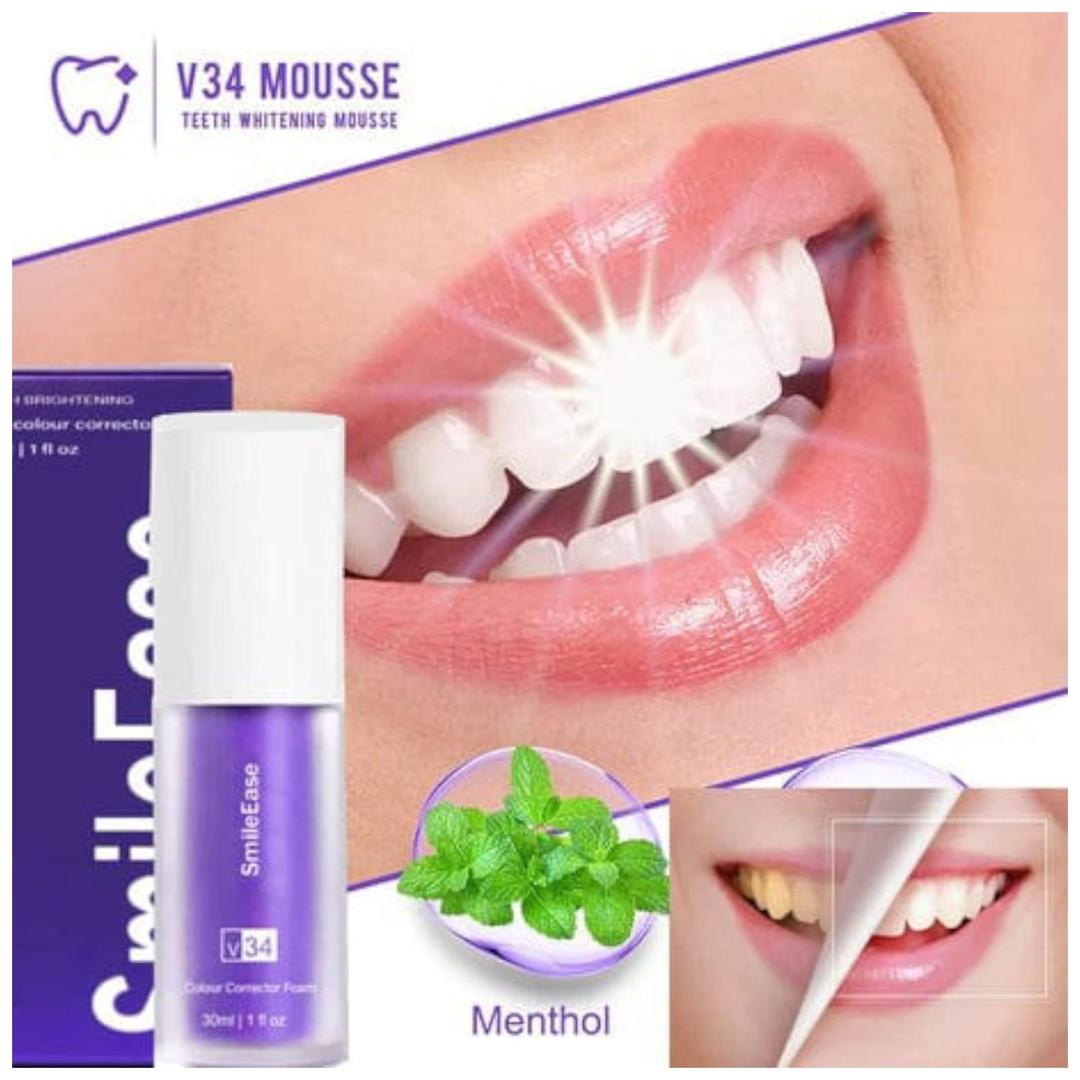 V34 Colour Corrector Serum – Purple Teeth Whitening Toothpaste | 30ml Brightening Liquid Formula